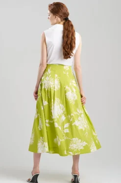 Miyako Printed Cotton Poplin Maxi Skirt