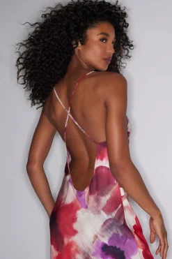 Mizuki Cross Back Slip Dress