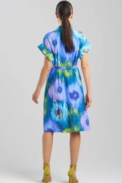 Multi Floral Mandarin Shirtdress