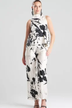 Nara Silk Twill Halter Scarf Top