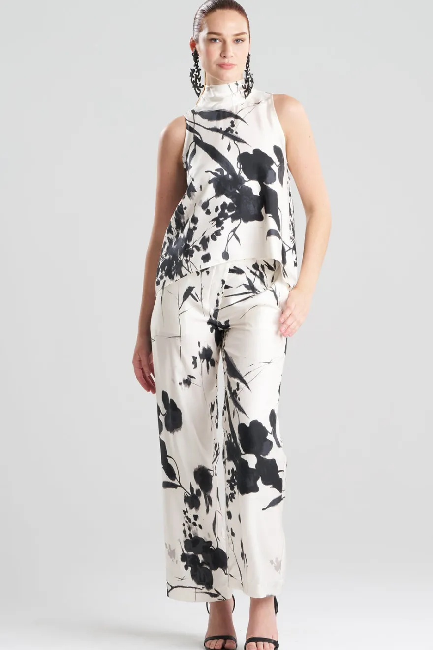 Nara Silk Twill Halter Scarf Top