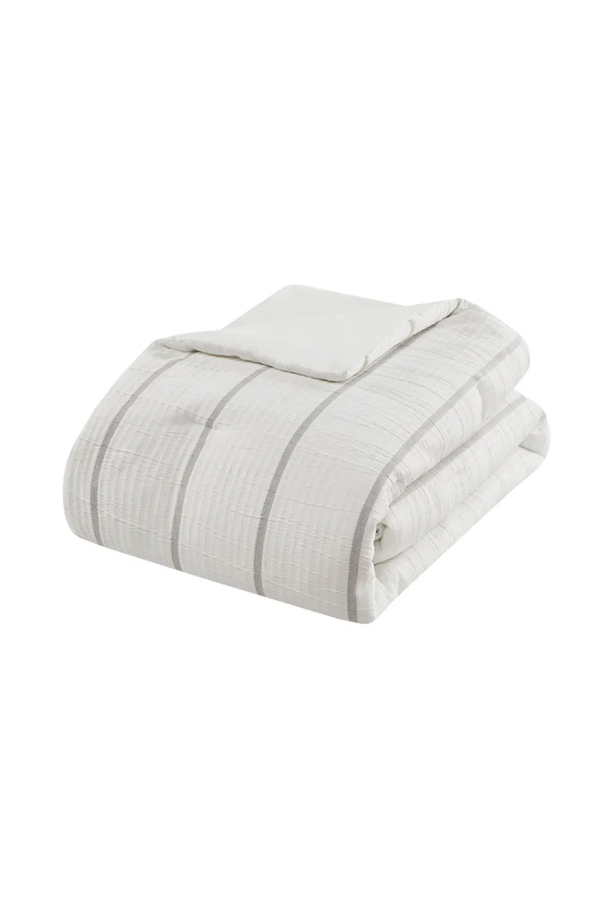 Naru 4 Piece Jacquard Stripe Comforter Mini Set
