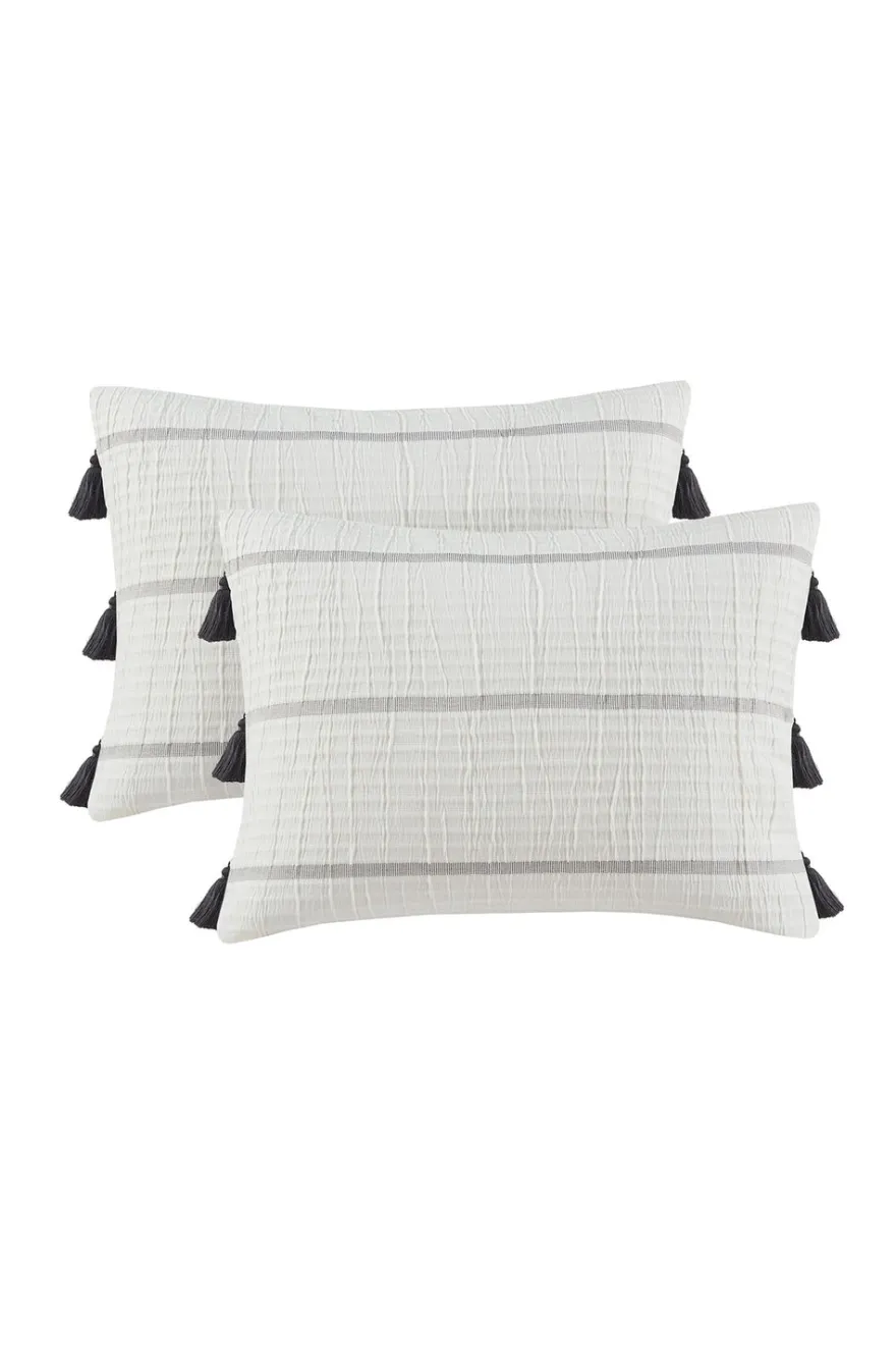 Naru 4 Piece Jacquard Stripe Comforter Mini Set