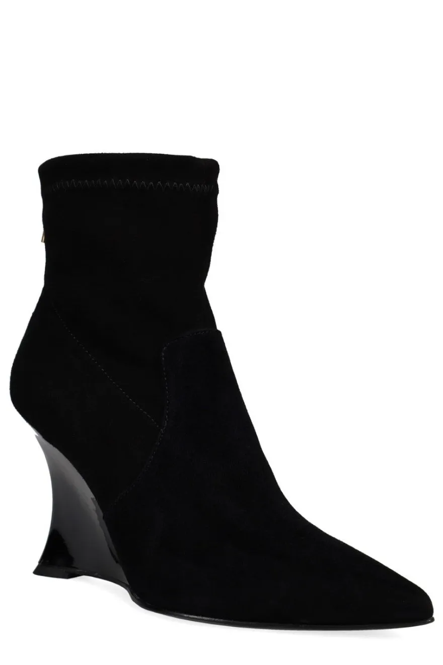 Neko Suede Wedge Ankle Boot