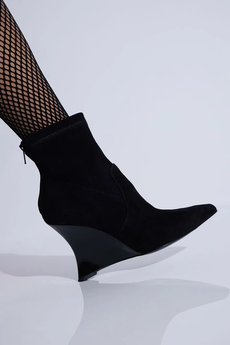 Neko Suede Wedge Ankle Boot