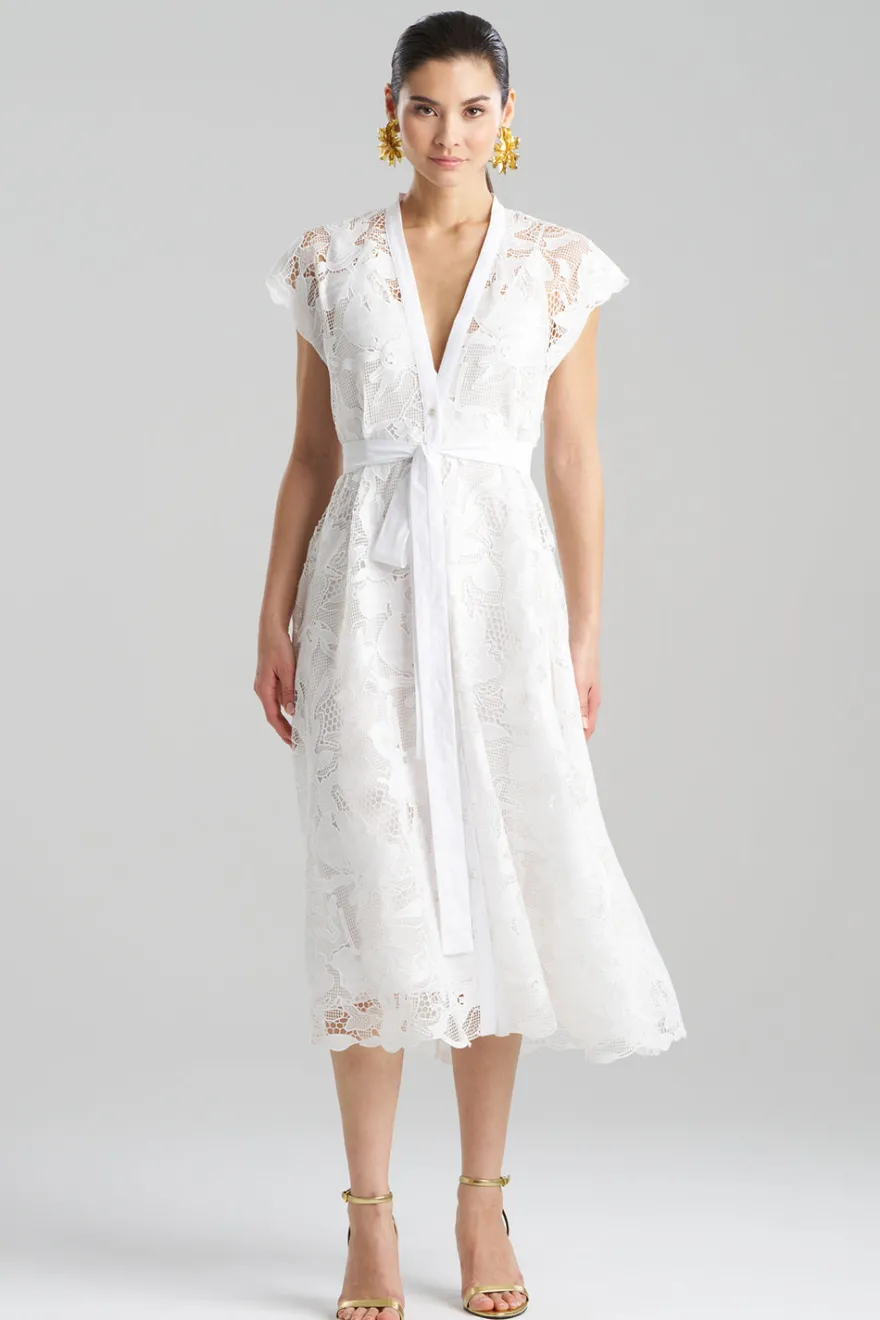 Nishi Lace Tie Front Dress