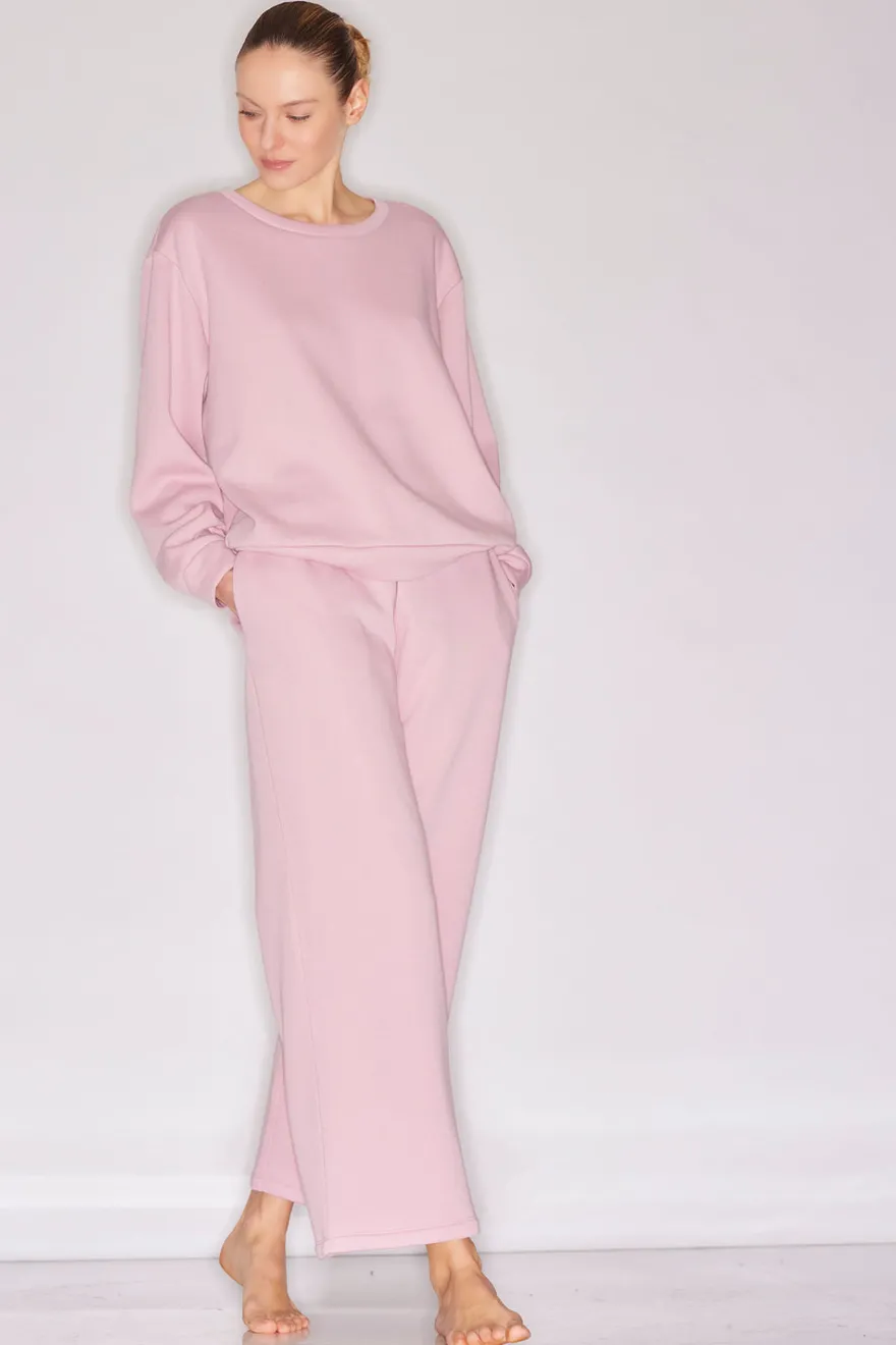Nova Cozy Brushed Knit Everywhere Crew Neck Top