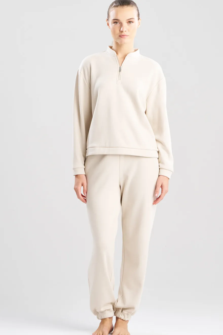 Nova Cozy Brushed Knit Everywhere Zip Up Top