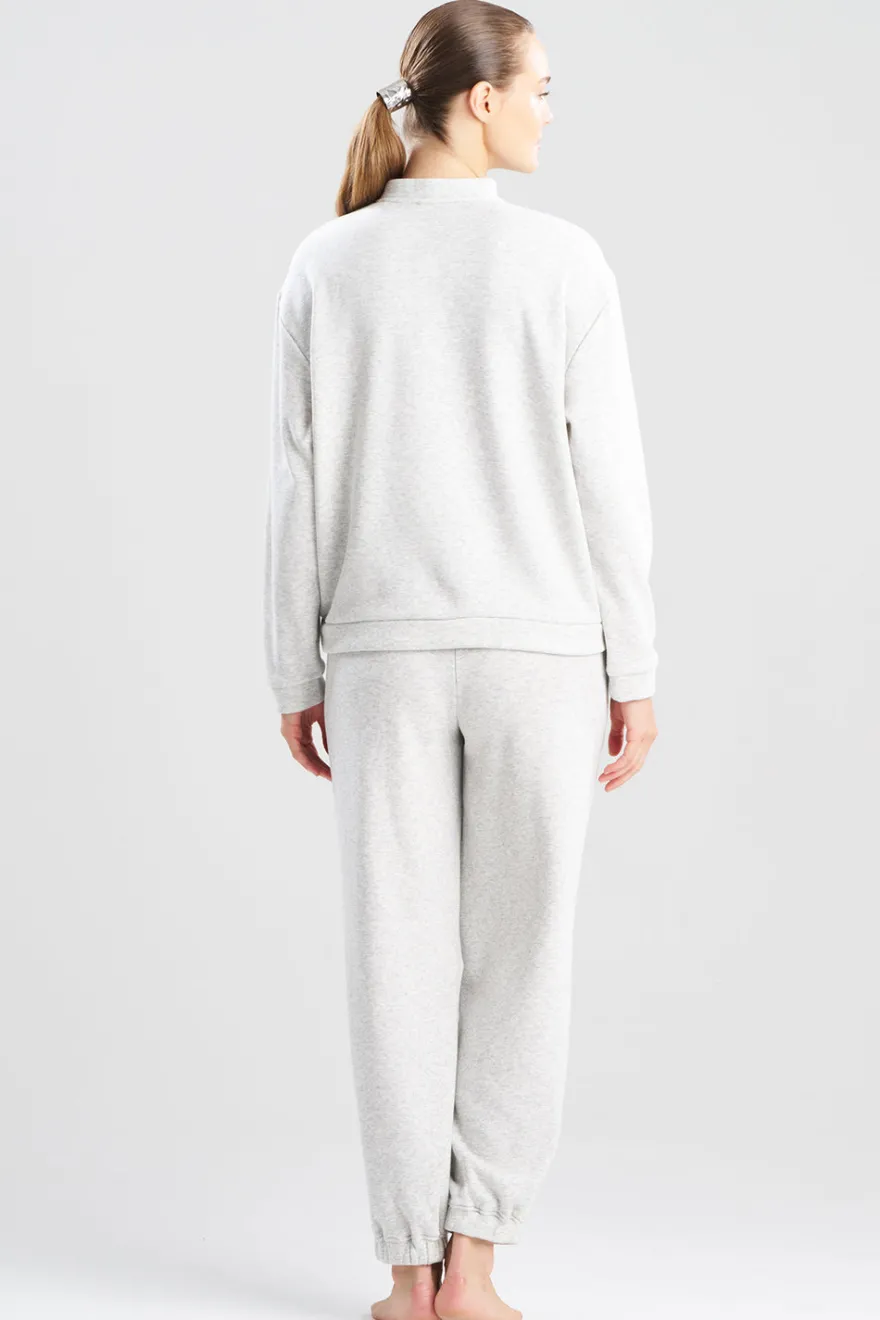 Nova Cozy Brushed Knit Everywhere Zip Up Top