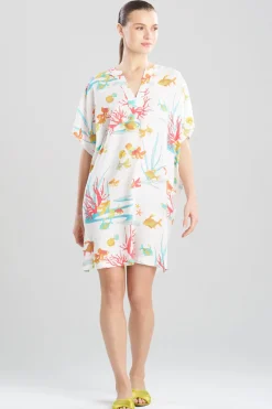 Ocean's Embrace Printed Challis Sleepshirt