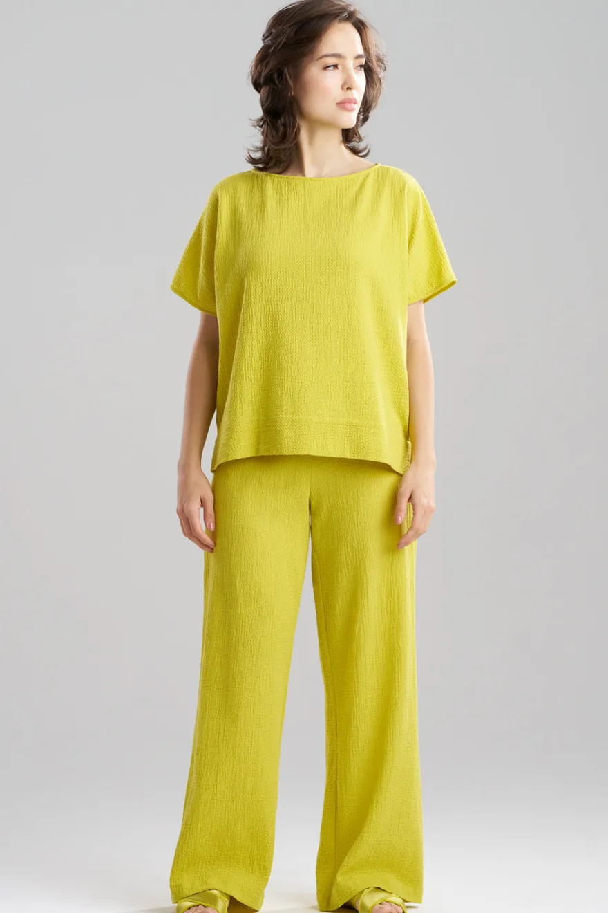 Onsen Cotton Wedge Top
