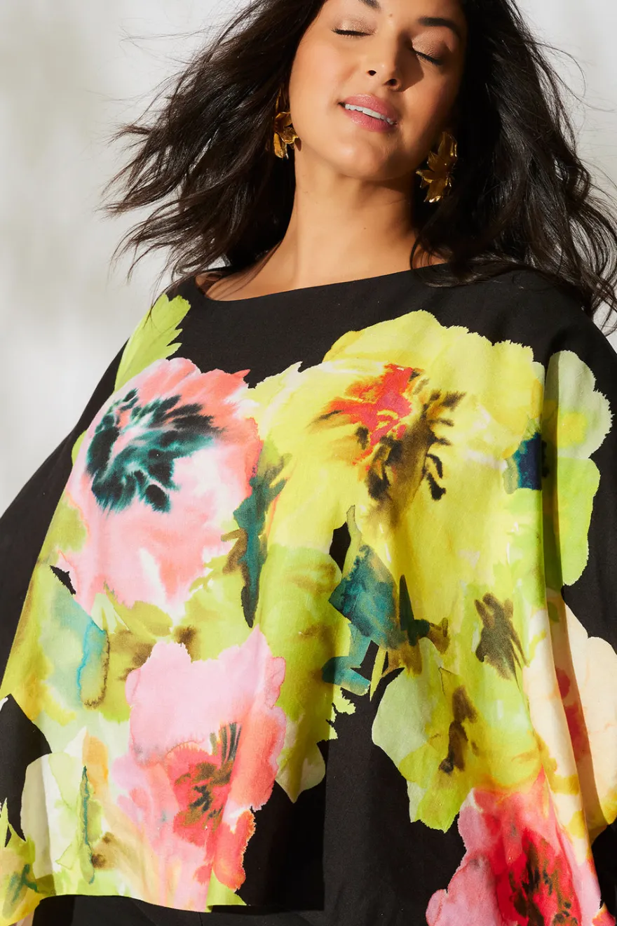 Ophelia Linen Caftan Top