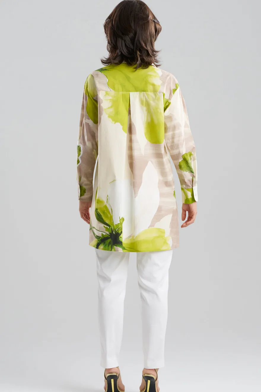 Orchid Cotton Poplin Oversized Button Down Shirt