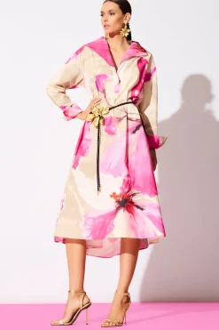 Orchid Cotton Poplin Oversized Pull Over Shirtdress