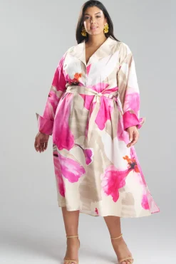 Orchid Cotton Poplin Oversized Pull Over Shirtdress