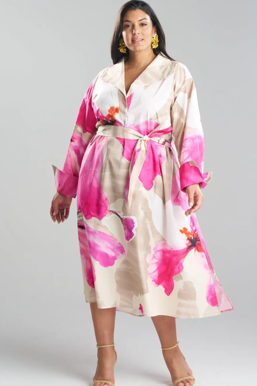 Orchid Cotton Poplin Oversized Pull Over Shirtdress