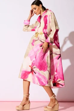 Orchid Cotton Poplin Oversized Pull Over Shirtdress
