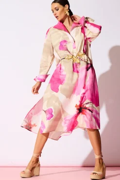 Orchid Cotton Poplin Oversized Pull Over Shirtdress