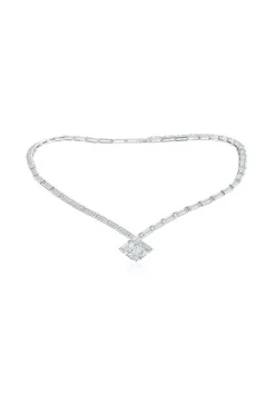 Orient Express Lab-Grown 14K Gold & Cushion Diamond Statement Necklace