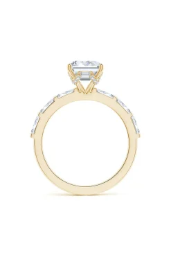 Orient Express Lab-Grown 14K Gold & Emerald Cut Diamond Solitaire Ring