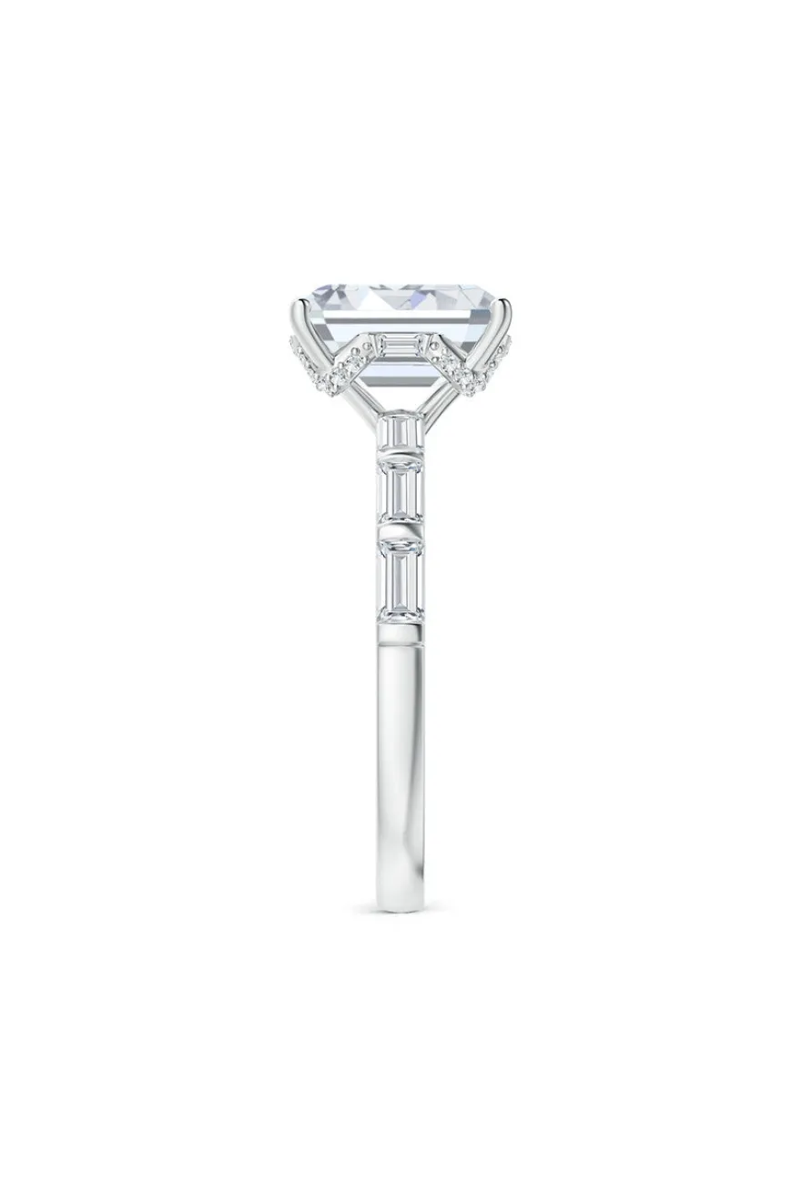 Orient Express Lab-Grown 14K Gold & Emerald Cut Diamond Solitaire Ring