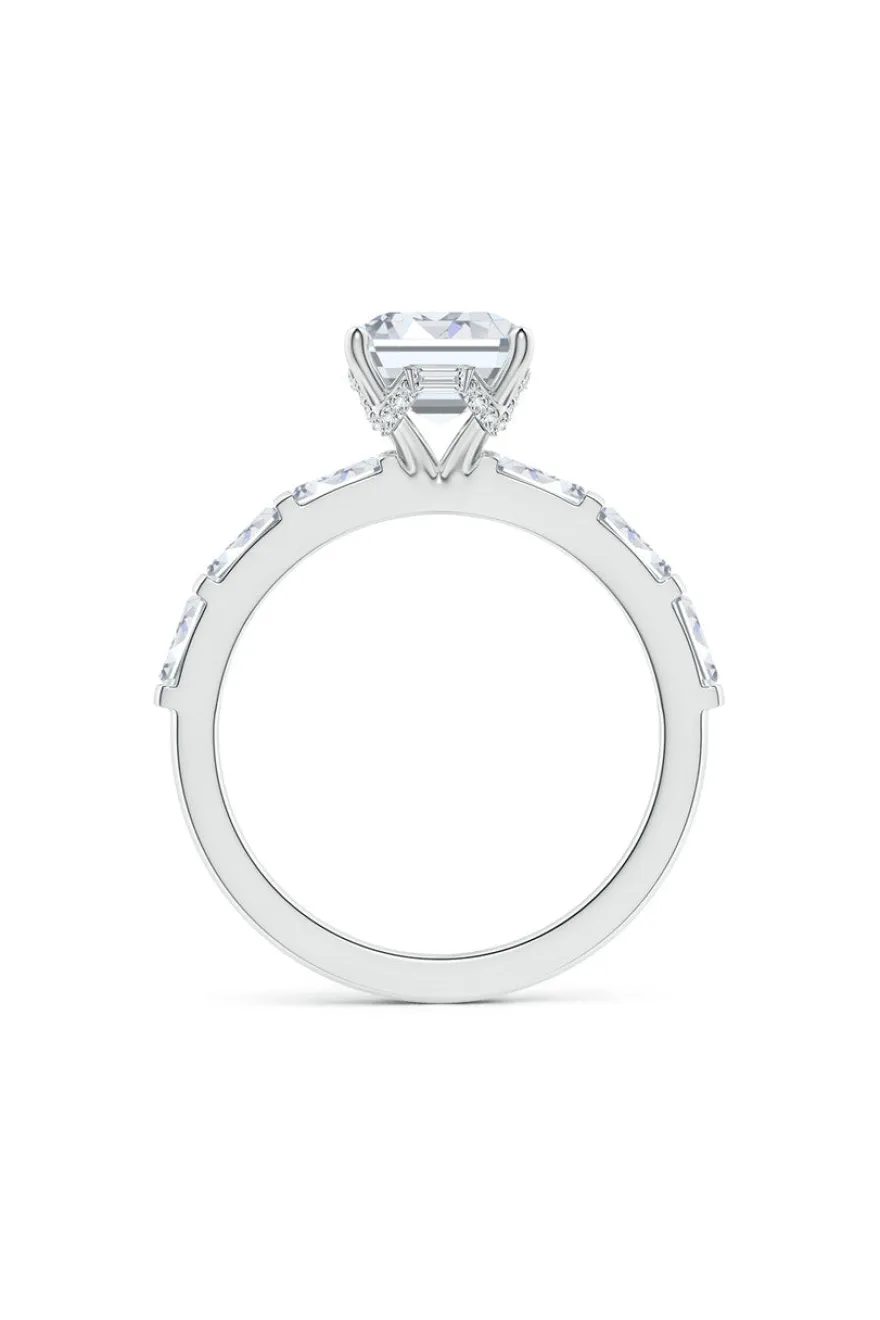 Orient Express Lab-Grown 14K Gold & Emerald Cut Diamond Solitaire Ring