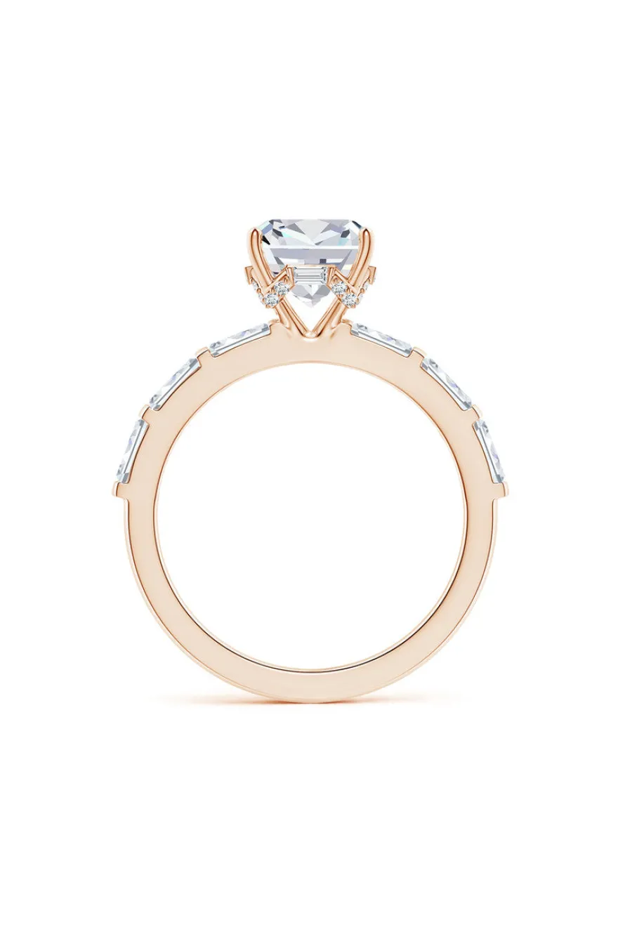 Orient Express Lab-Grown 14K Gold & Cushion Diamond Solitaire Ring