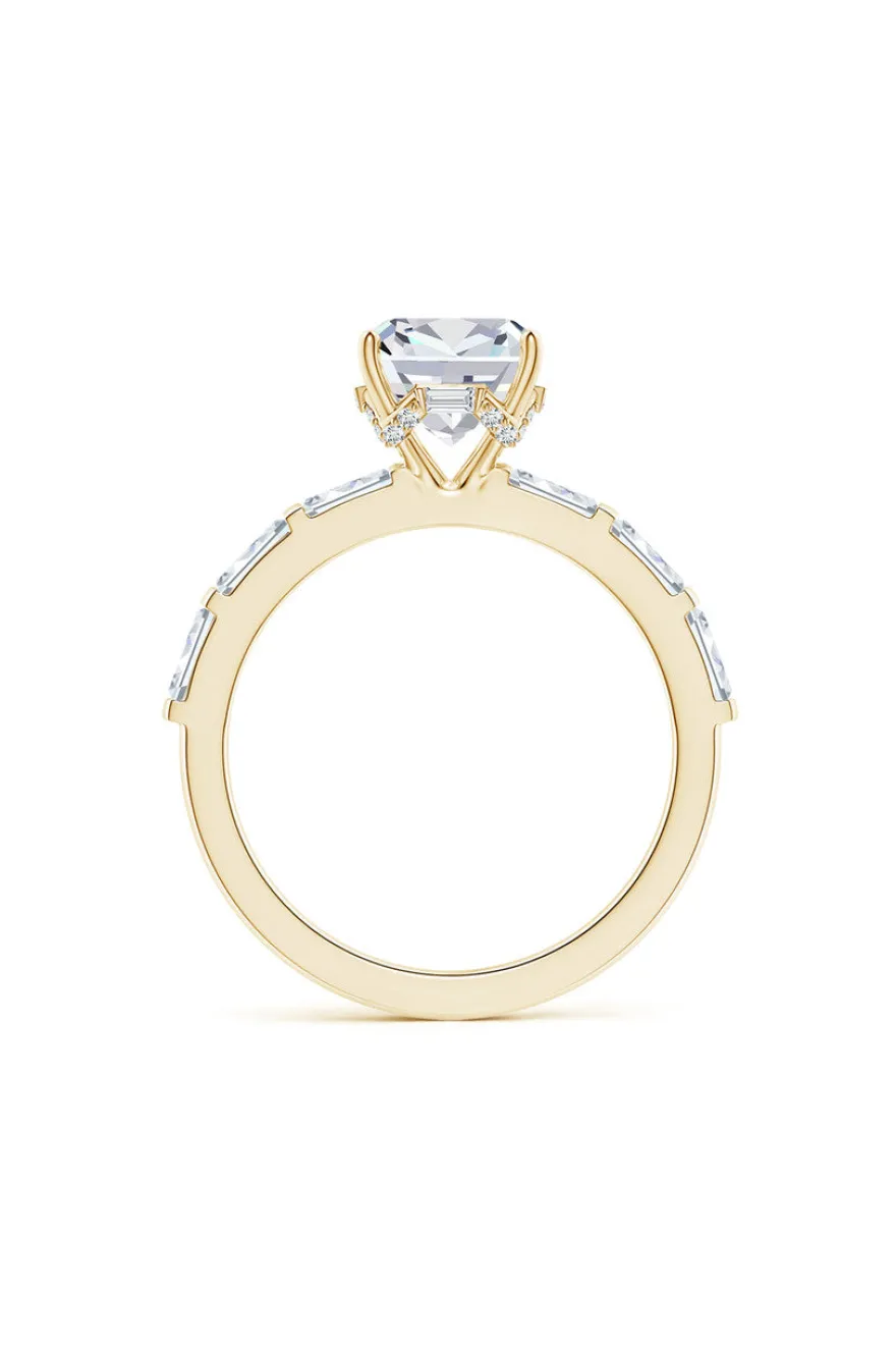 Orient Express Lab-Grown 14K Gold & Cushion Diamond Solitaire Ring