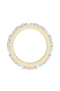 Orient Express Lab-Grown 14K Gold Baguette & Cushion Diamond Eternity Band