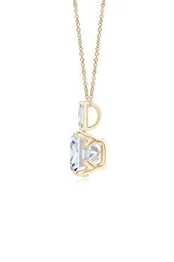 Orient Express Lab-Grown 14K Gold & Cushion Diamond Pendant Necklace