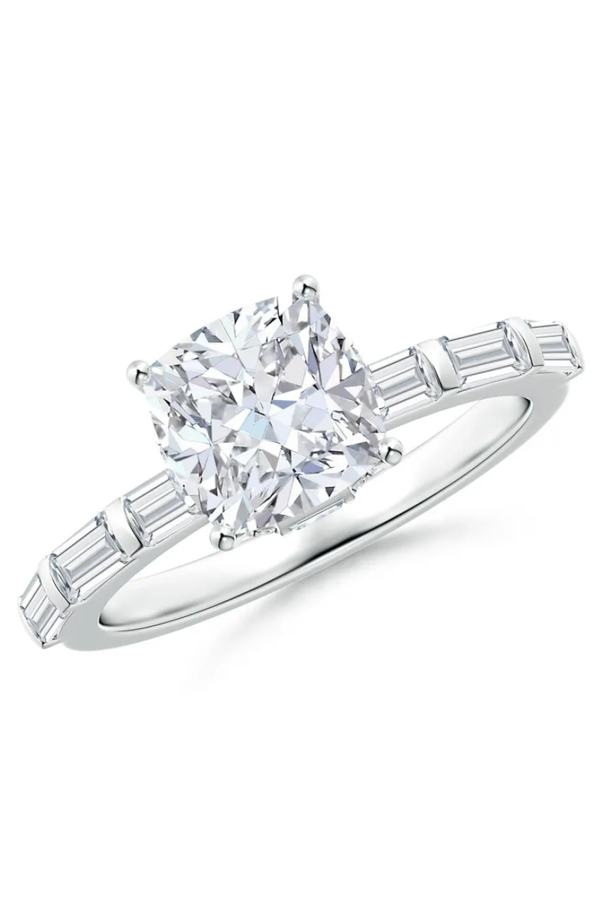 Orient Express Lab-Grown 14K Gold & Cushion Diamond Solitaire Ring