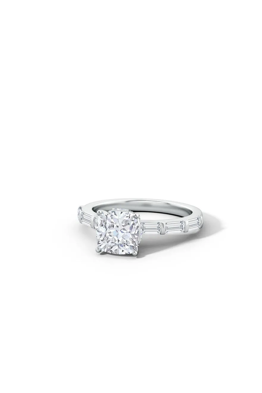 Orient Express Lab-Grown 14K Gold & Cushion Diamond Solitaire Ring