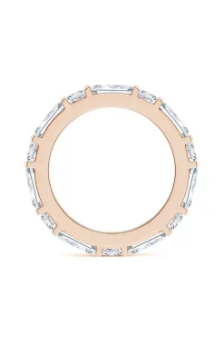Orient Express Lab-Grown 14K Gold Baguette & Cushion Diamond Eternity Band