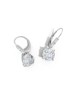 Orient Express Lab-Grown 14K Gold Cushion Diamond Earrings