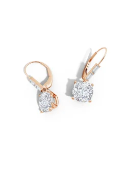 Orient Express Lab-Grown 14K Gold Cushion Diamond Earrings