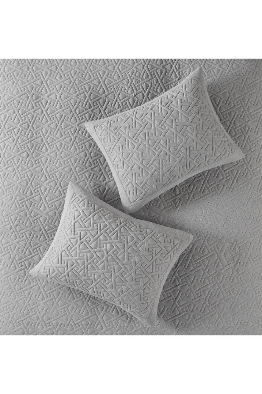 Origami 3 Piece Grey Comforter Mini Set
