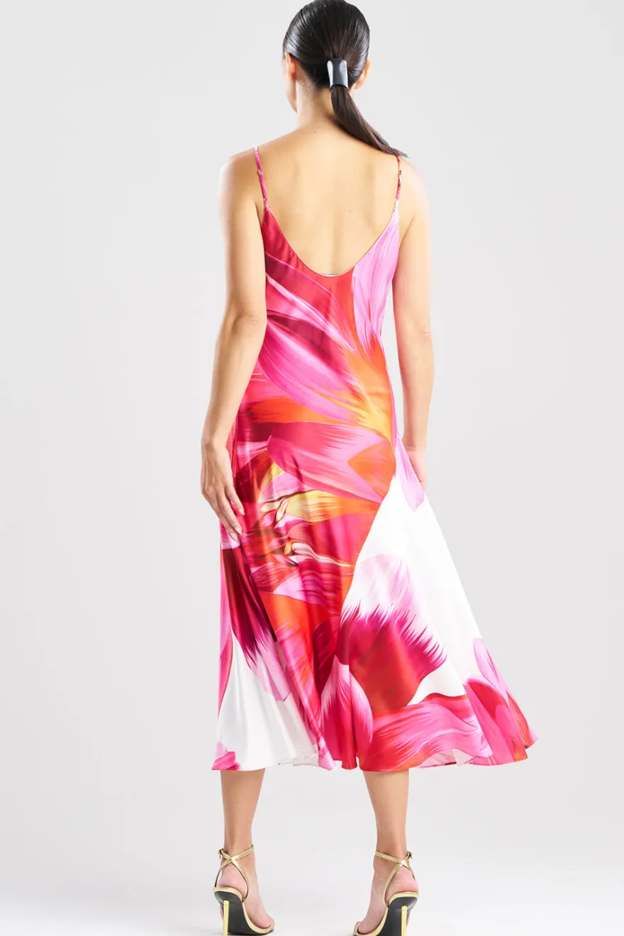Palau Printed Charmeuse Slip Dress