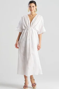Palm Caftan Dress