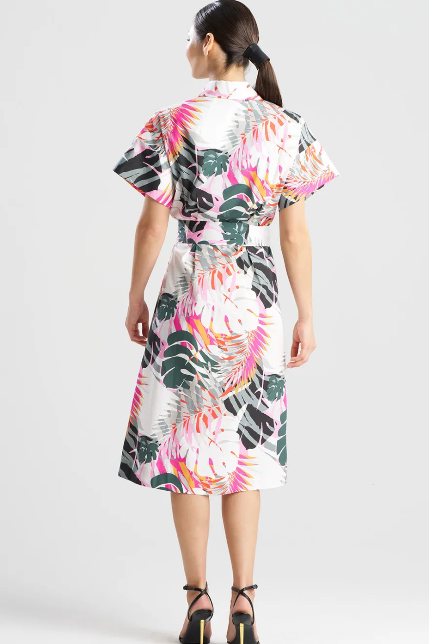 Palms Cotton Poplin Shirtdress