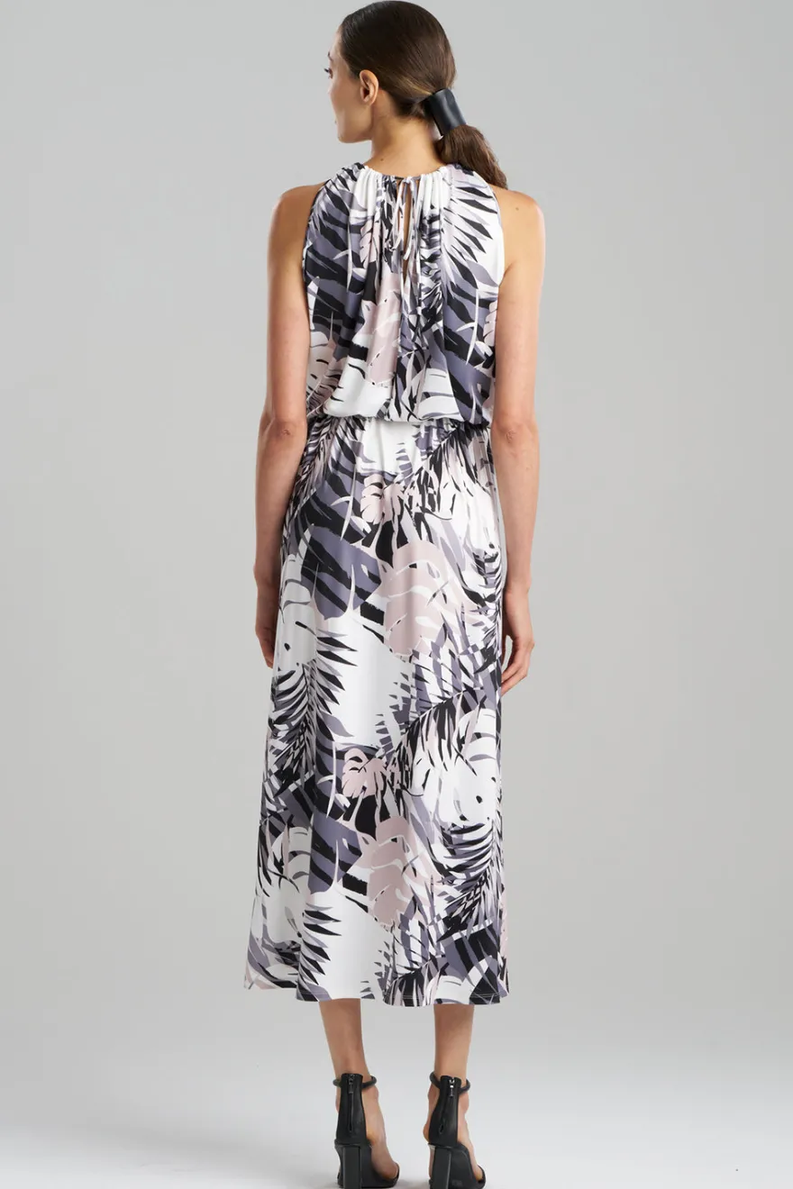Palms Slinky Knit Halter Maxi Dress