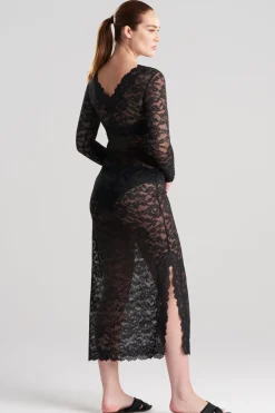 Peony Allover Sheer Lace Dress