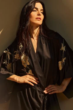 Peony Blossom Embroidery Robe