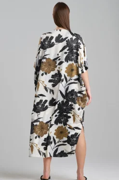 Peony Blossom Zip Caftan