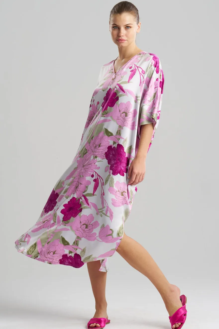 Peony Blossom Zip Caftan