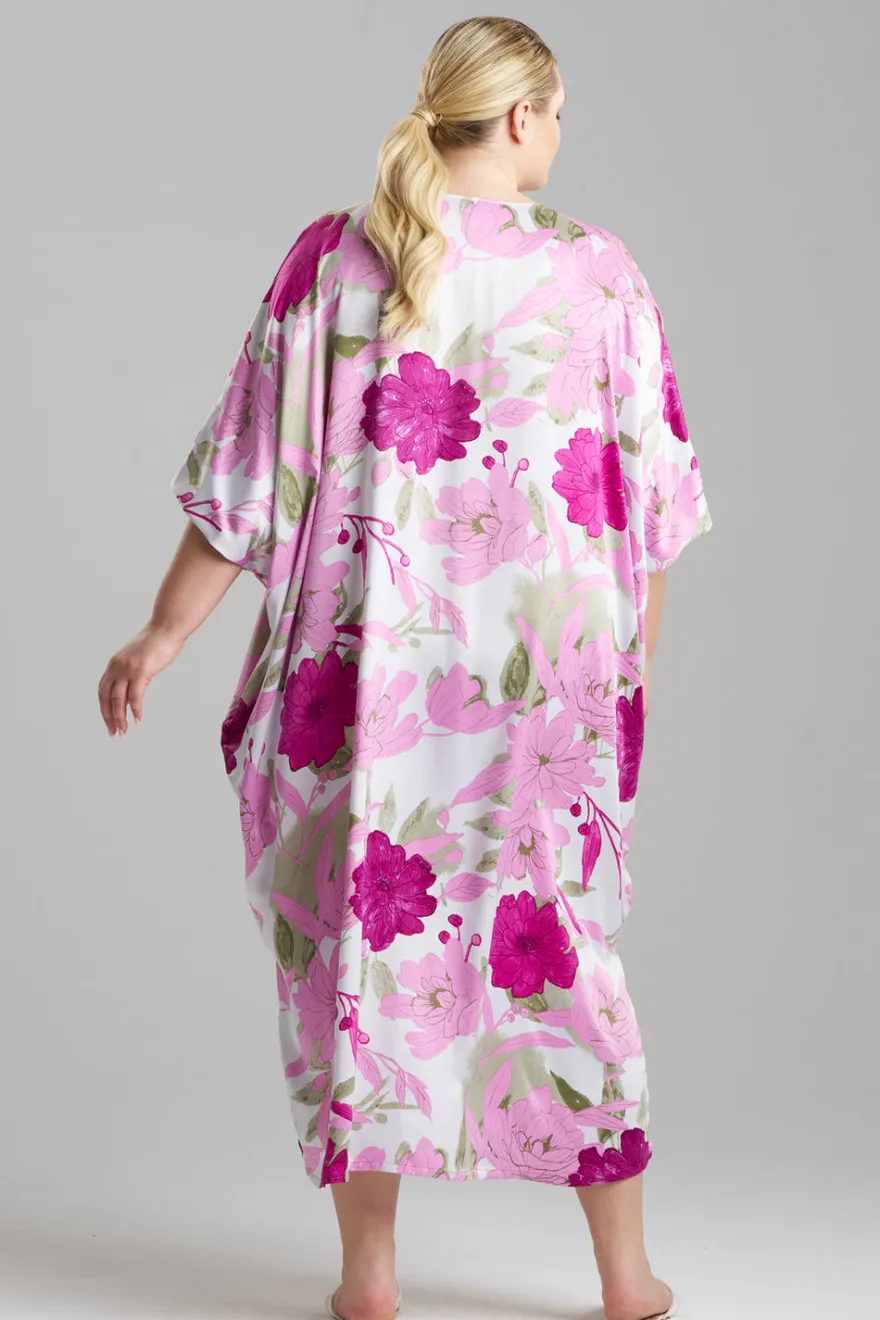 Peony Blossom Zip Caftan