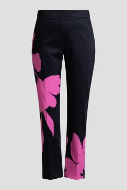 Peony Cotton Chino Side Zip Pants