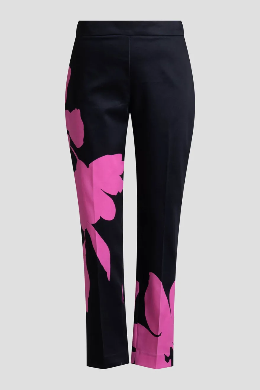 Peony Cotton Chino Side Zip Pants