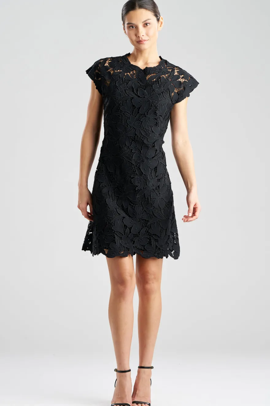 Peony Floral Lace Mini Dress