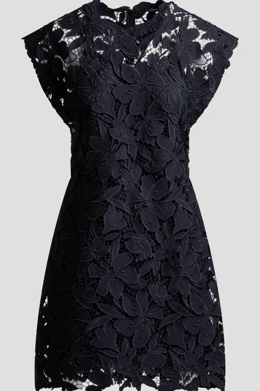 Peony Floral Lace Mini Dress