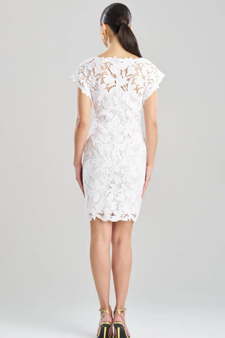 Peony Floral Lace Mini Dress